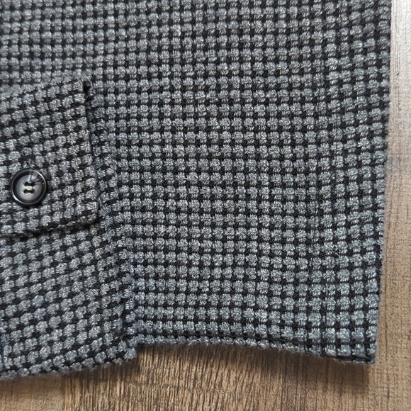 Vintage Y2K Pacsun Waffle Print Button Down Shirt Size XL in Gray/Black - Picture 2 of 10